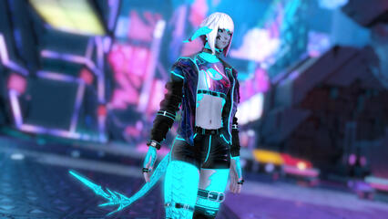 the odd Raen hologram.